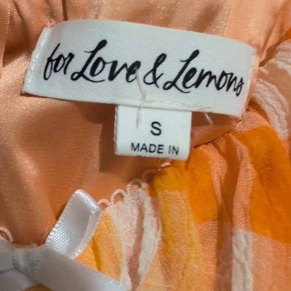 For Love And Lemons Yellow Gingham Maxi Dress - Picture 8 of 9